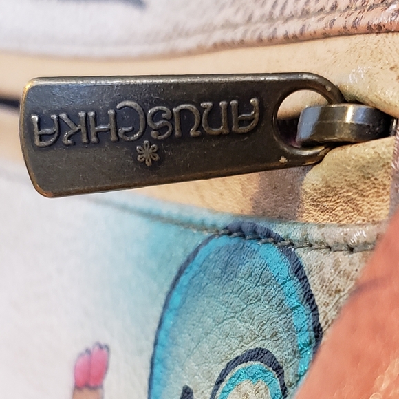 ANUSCHKA PURSE GENUINE LEATHER MIDIUM HOBO - Picture 7 of 10